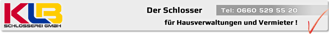 KLB Schlosserei - Der Schlosser für Hausverwaltungen und Vermieter